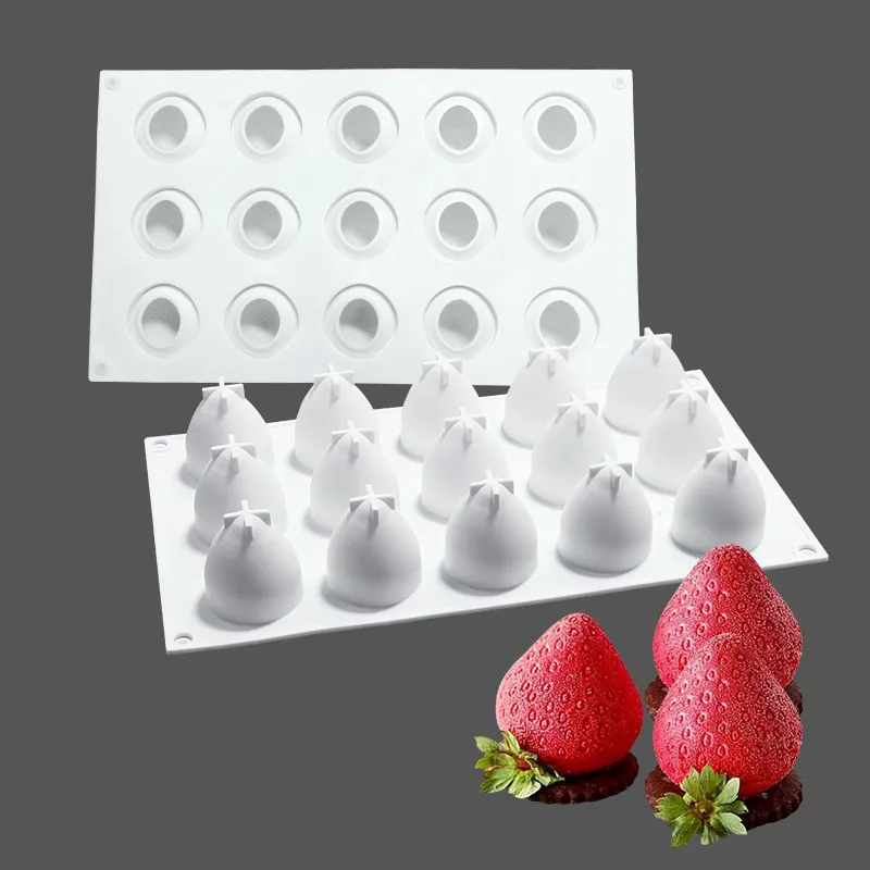 Strawberry Mold Silicone Candle Soap Making Tool DIY Chocolate Cake Ice  Jelly Fruit Silicone Cake Moulds Target Tray 15 Cavity From  Ecofriendlyshop, $6.73