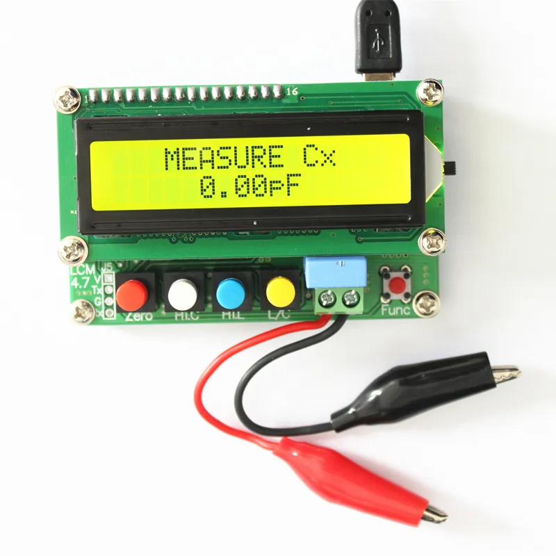 Elektriska instrument LC100-A Digital LCD Hög Precision Induktans Kapacitans L/C Meter Kondensatortestinstrument