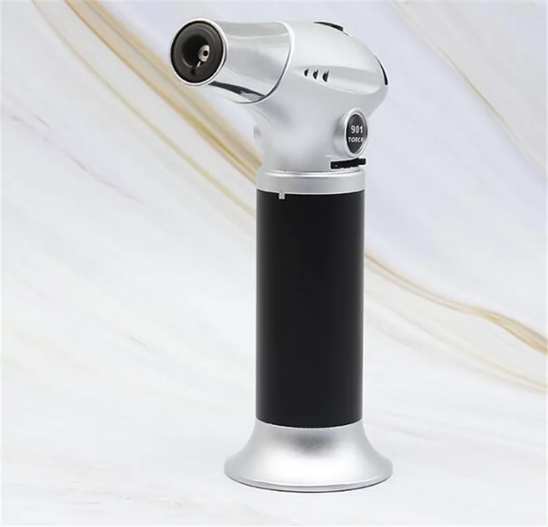 Metal Gun Lighter Upside Down Jet Flame Jet Flame Torch Windproof Micro