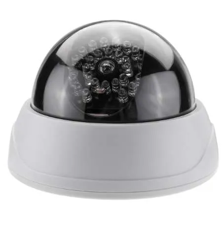 Säkerhet Fake Dummy Dome Surveillance Säkerhetskamera CCTV med IR-infraröd LED-lampor Ljus Hem Säkerhetssäkerhet