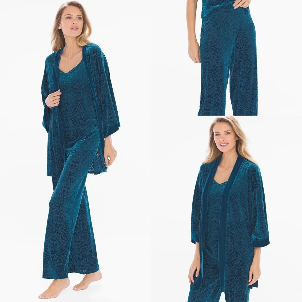 最新の女性のSoma Sleepwearの女性のバスローブサテン3個長袖クロークローブアンクルレングスPROMブライドメイドShawel