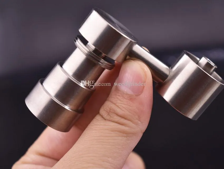 Universal 4in1 14mm18mm Manlig Kvinnlig Banger Titanium Nail Silika Side Arm Domeless Titan Nails för rökning Vattenolja Rig Bong
