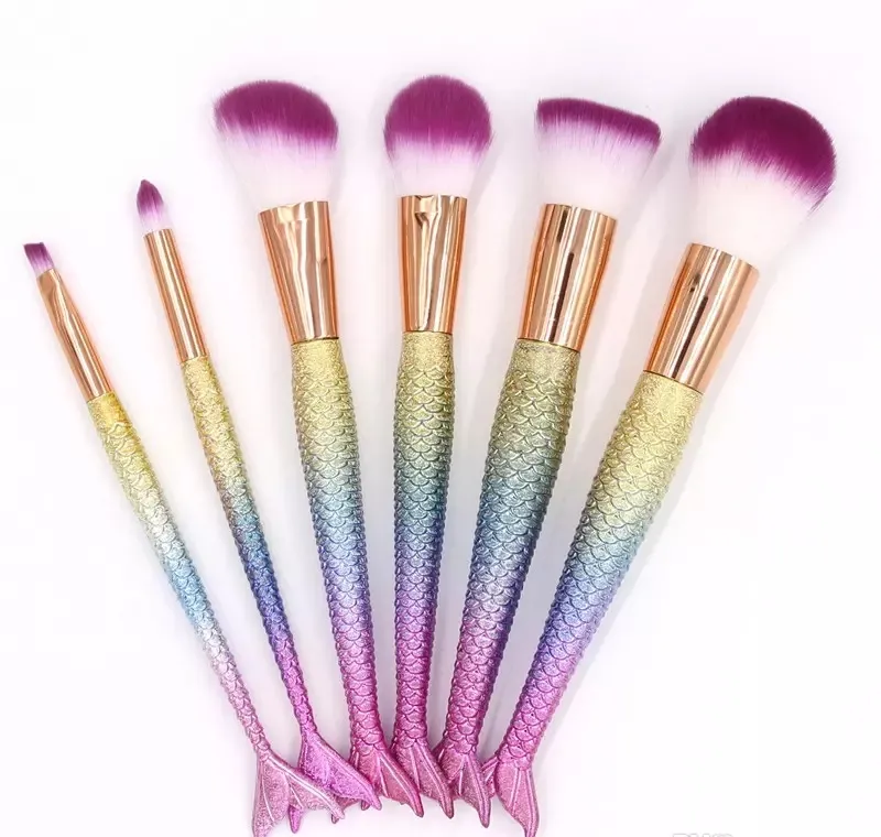 Tail for Swimming Inspired Makeup Brush Set