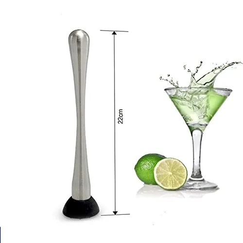 Acier inoxydable Cocktail Muddler Home Bar Mojito Fruit Mixer DIY Boissons Outil Bar Cassé Popsicles En Plastique Cassé Popsicle Bar Outils