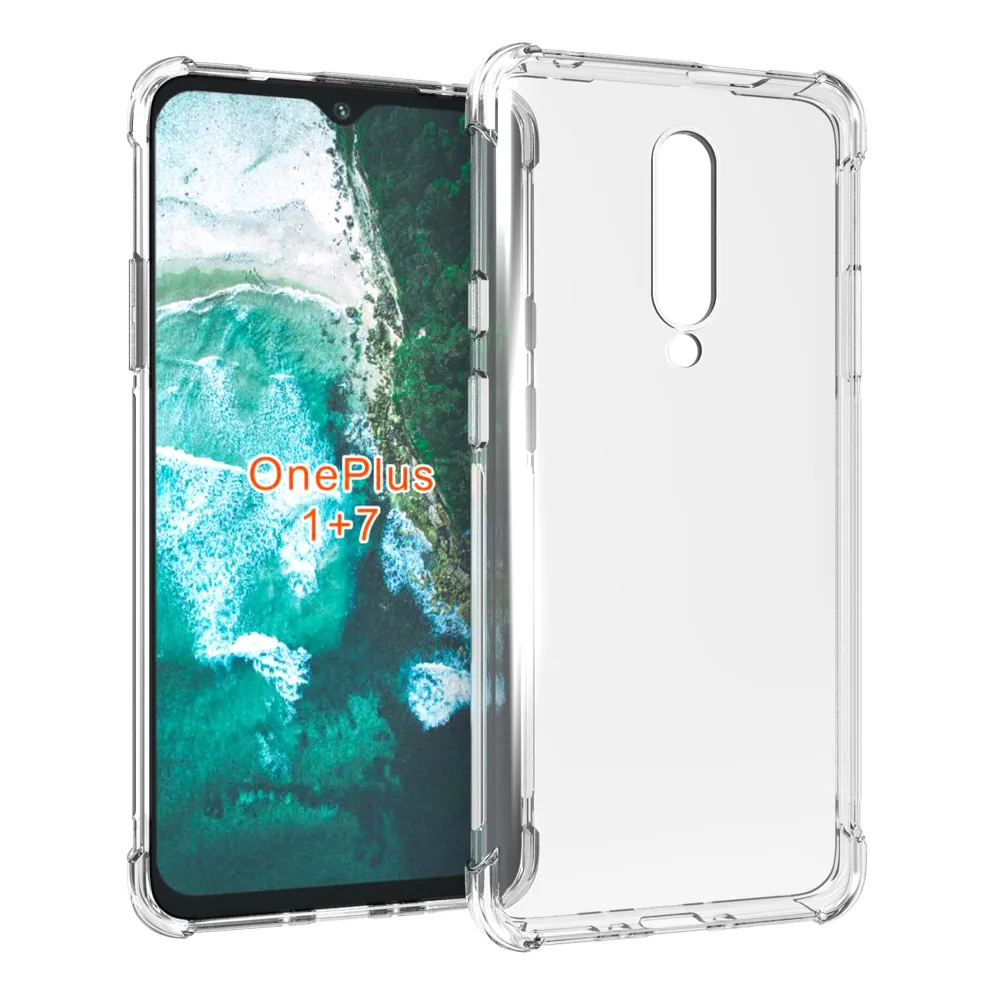 Soft TPU Crystal Transparent Schokbestendig Slanke Antislip Beschermende telefoon Case Cover voor OnePlus Nord 6 7/1 + 7 8 PRO 6T 7T