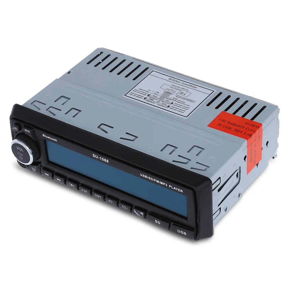 MP3 – 1088 Auto-DVD, Bluetooth V2.0, MP3/WMA-Audio-Musik-Player, unterstützt TF-Karte/USB-Flash-Disk/AUX-in-FM-Transmitter