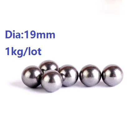 1kg /ロット（約35pcs）鋼球DIA 19mm高炭素鋼球軸受精密G100