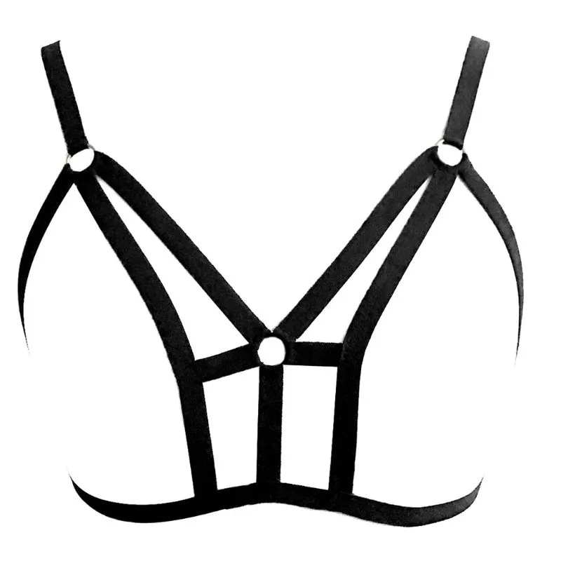 Wholesale Womens Adjusted Spaghetti Straps Strappy Caged Bra Erotic Open  Cup Geometric Hollow Out Lingerie Body Harness Bustier Crop Top From 47,02  €