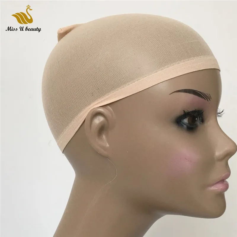 Deluxe Wig Cap Hair Net for Weave 6 Pieces/Pack Hair Wig Nets Stretch Mesh  Wig Cap for Making Wigs Free Size(Skin Tone)