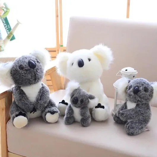  6 piezas de oso de koala de peluche lindo Koala muñeca de  juguete suave de peluche pequeño Koala de peluche pequeño para regalos de  fiesta de cumpleaños, gris, 5 pulgadas 