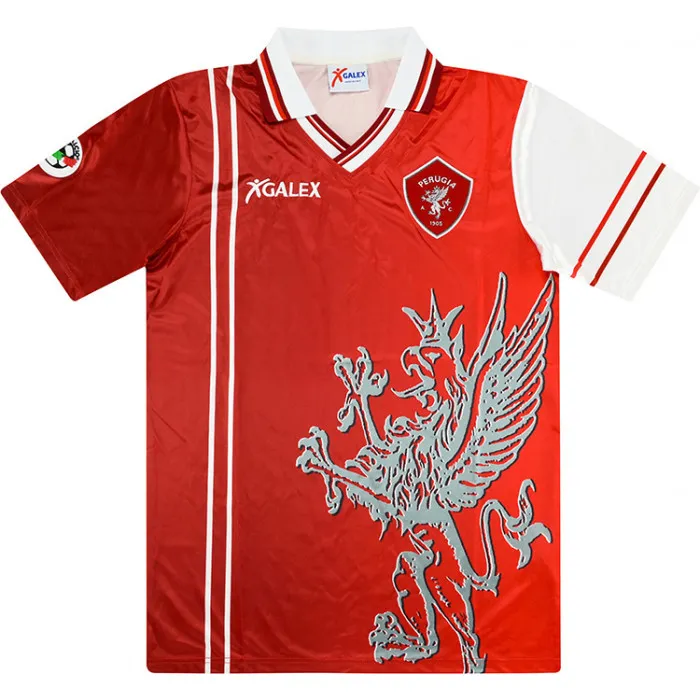 Perugia Calcio 1998 1999 Retro Soccer Jersey Home Serie A Perugia Calcio 1998 1999 Retro Soccer Jersey Home Serie A