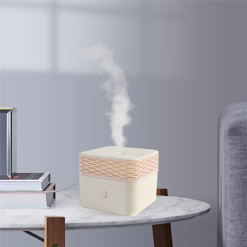 120 ml Etherische olie aroma diffuser elektrische lucht luchtbevochtiger USB Mini vierkante mist maker warm nachtlicht voor thuis slaapkamer