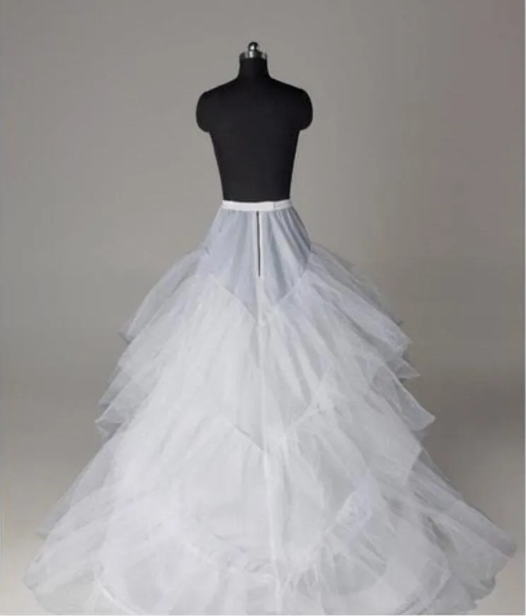 Cheap Wedding Petticoats Layers Tulle Crinoline for Dresses Ball Gown Bridal Gowns Free Size Wedding Dresses Matched Underskirt