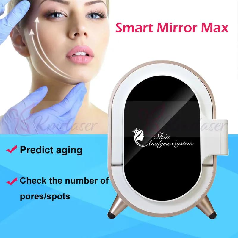 Il nuovo dispositivo utilizza l'apparecchiatura per l'analisi della pelle 3D Visia, l'analizzatore per il test della pelle, la macchina per lo specchio magico per l'uso nel salone di bellezza