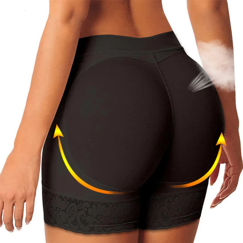Womens Padded Butt Lifter Panty Fake Buttock Hip Shaper Underwear