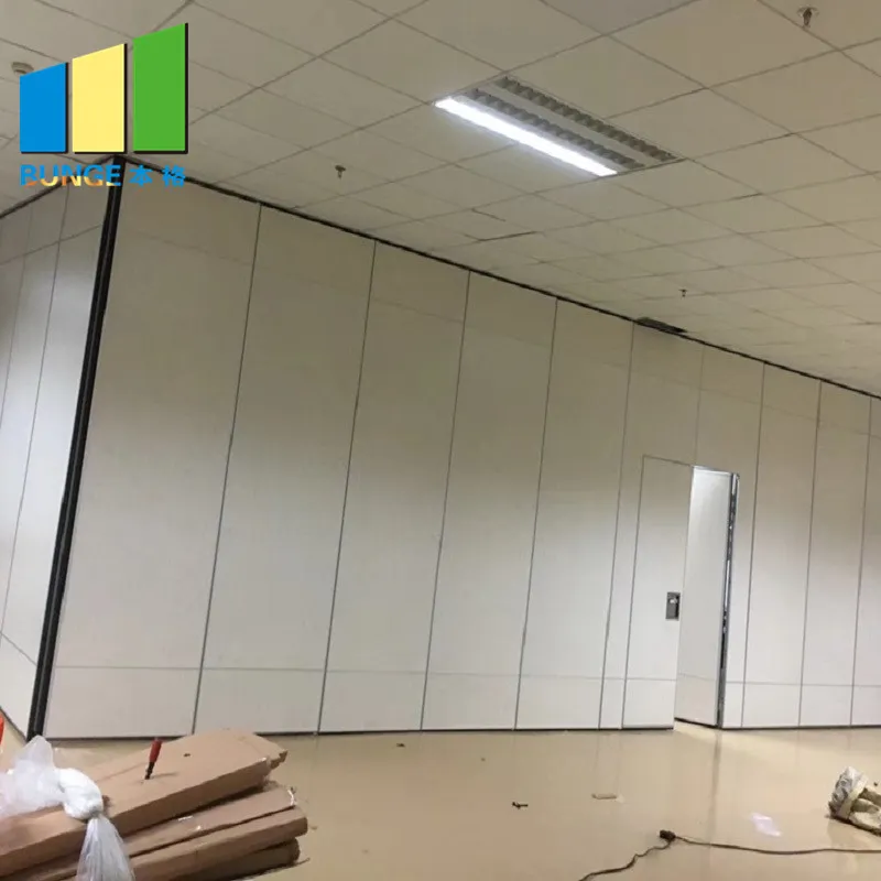 Aluminum Frame Sliding Office Partition Door Classroom Accordion