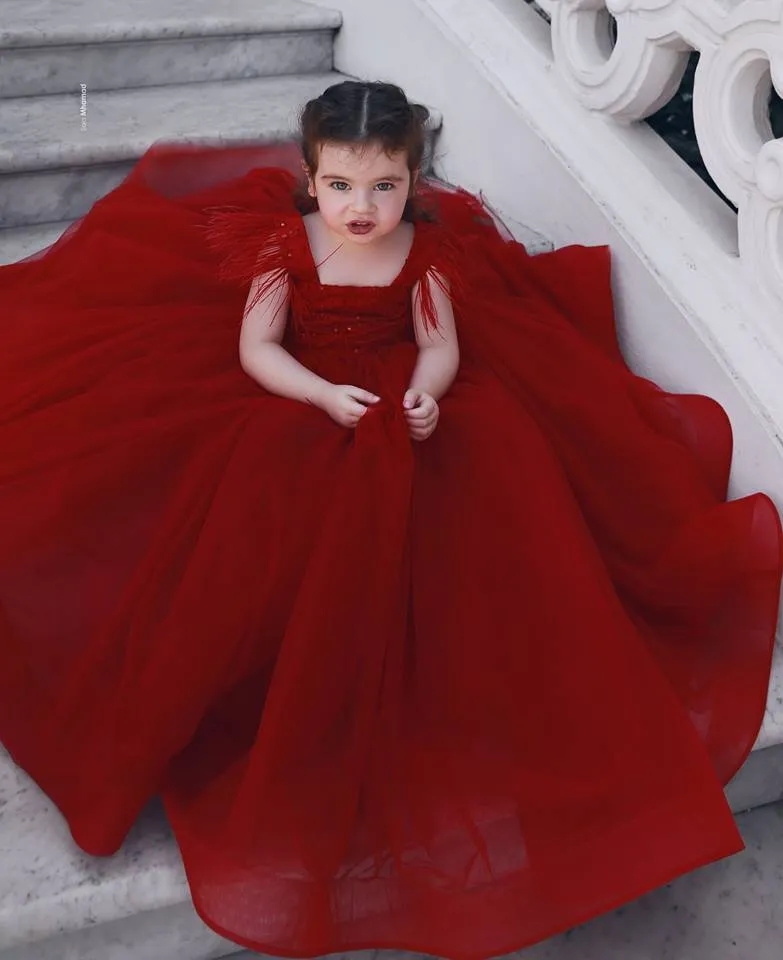 2020 robe de bal pas cher bordeaux tulle princesse première sainte communion petites filles robes de reconstitution historique pour mariage enfants livraison gratuite