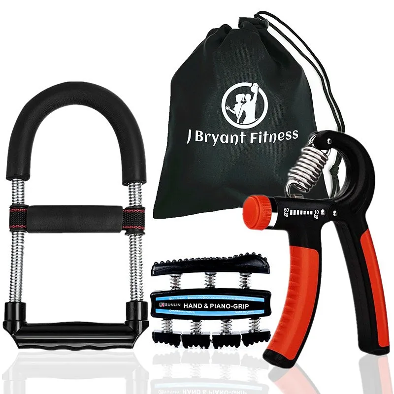 Set med 3 multifunktionshandgreppshandtag Stärkespärrföde GRIP WORKOUT KIT Justerbar handgreppsutövare Fitnessutrustning