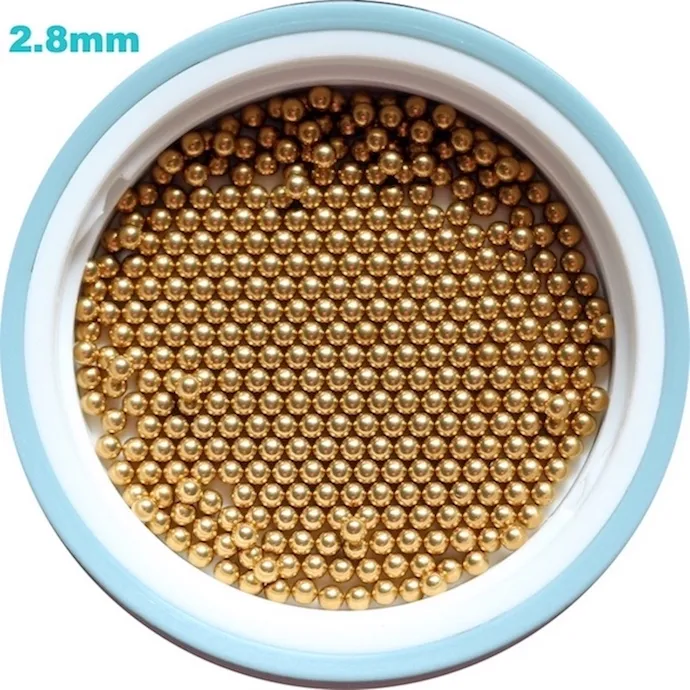 2.8mm Brass (H62) Solid Bearing Balls For Industrial Pumps, Kinds of Valves, Automotive, Electronic and Petrochemical Industry.