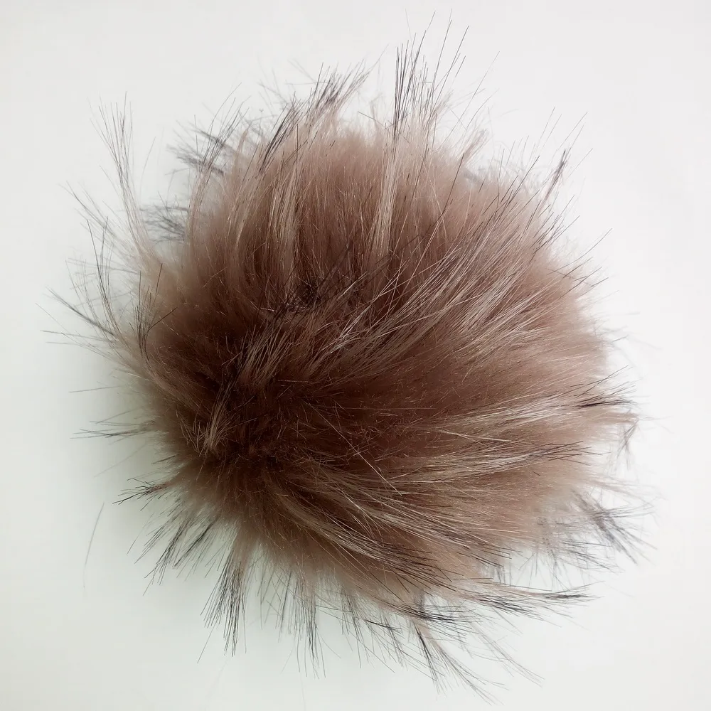 hotsell colourful 13-15cm size faux raccoon fur ball accessories for decoration artificial PomPom balls 50pcs per set free express delivery