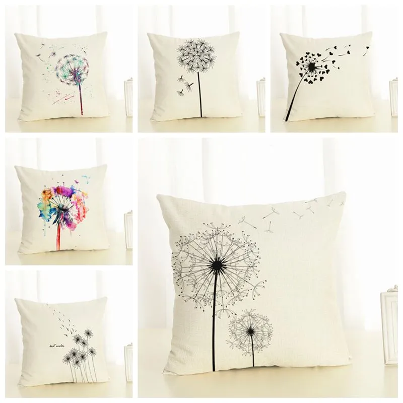 Dandelion pillow cover outlet