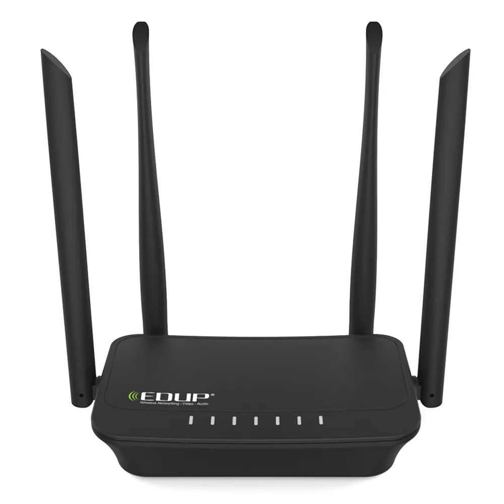 EDUP EP - RT2639 2.4GHz WiFi 300Mbps Home Smart Router 4 x 6dBi Antena de alta ganancia