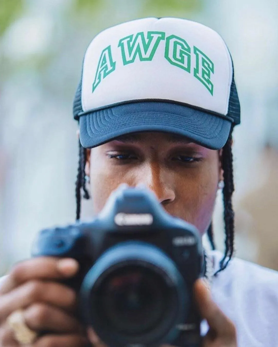 Awge Baseball Net Cap Asap Rocky and Hip Hop Street Couple Cap