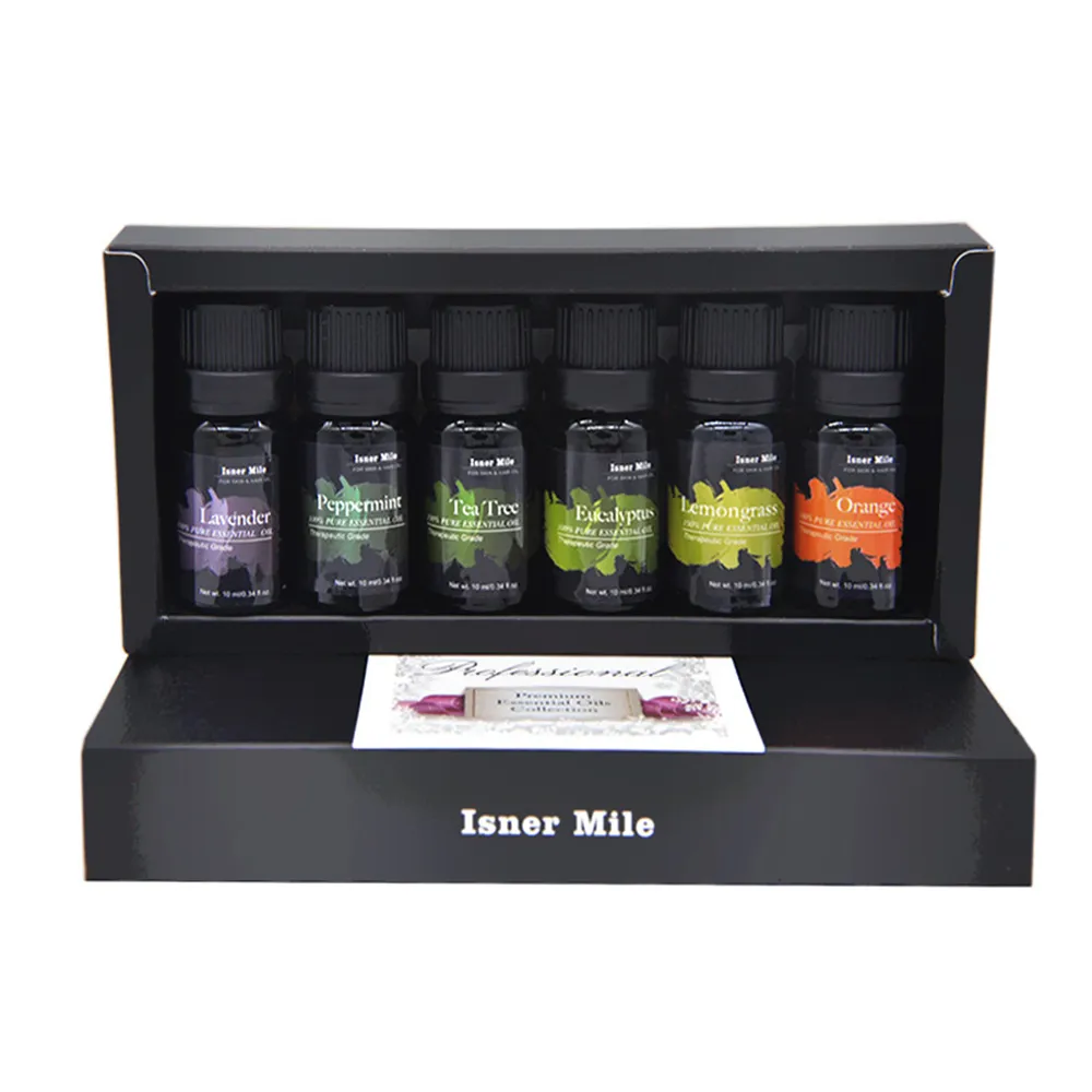 6*10ml Pure Essential Oils Lavender Eucalyptus Sweet Orange Tea Tree