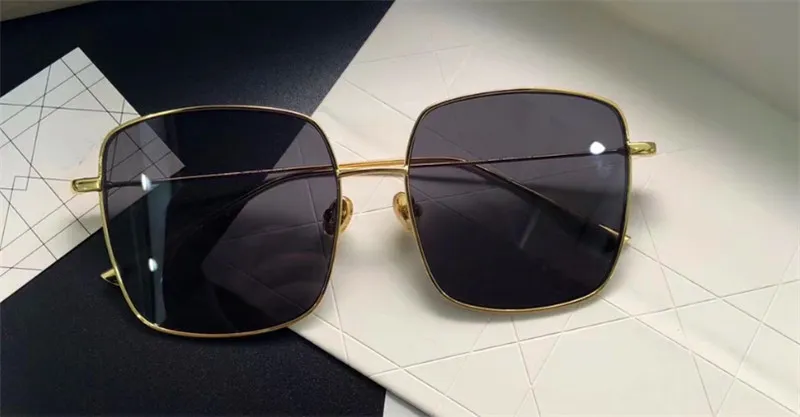 All'ingrosso-Nuovi occhiali da sole firmati in metallo con montatura quadrata in stile semplice e popolare con lenti riflettenti rivestite occhiali di protezione uv400