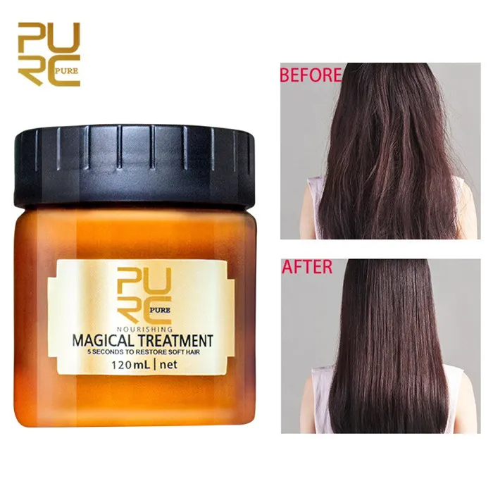 Purc Magical Treatment Masque capillaire 120 ml Nutrition Infusant Masque 5 secondes réparations Dégâts de cheveux Restorez poils doux 30 pcs