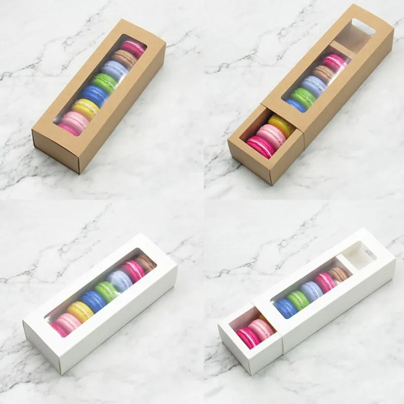 Wholesale Kraft Paper/Cardboard Bakery Food Pastry Packing Box Macaron ...