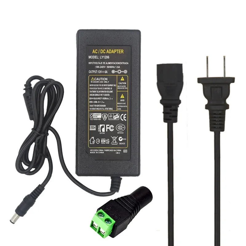 AC/DC Power Adapter 12V 1A 2A 3A 5A 6A 8A 10A Universal Ladegerät