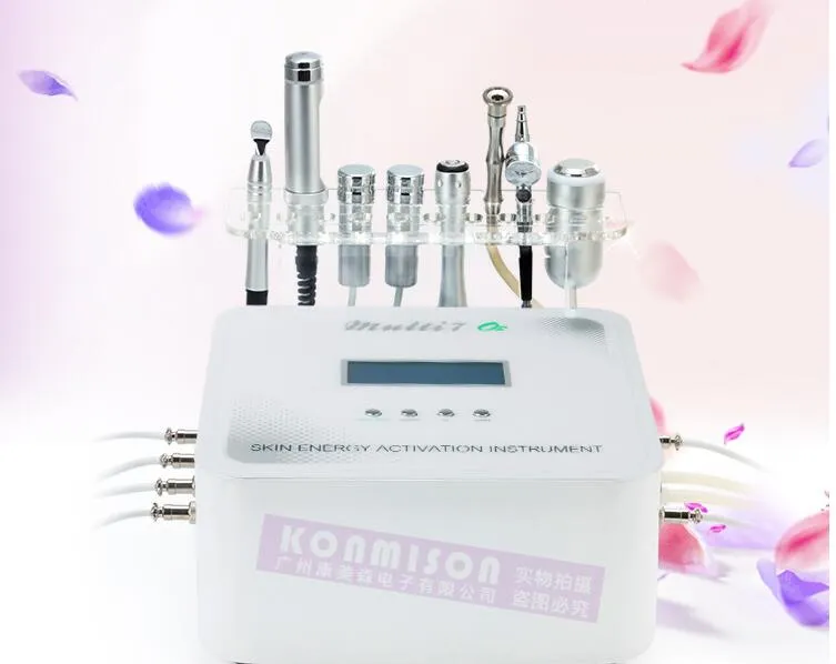 Hoge kwaliteit Nieuwste 7 in 1 Huid Energie Activering Instrument Micro Huidige Facial RF-machine met CE