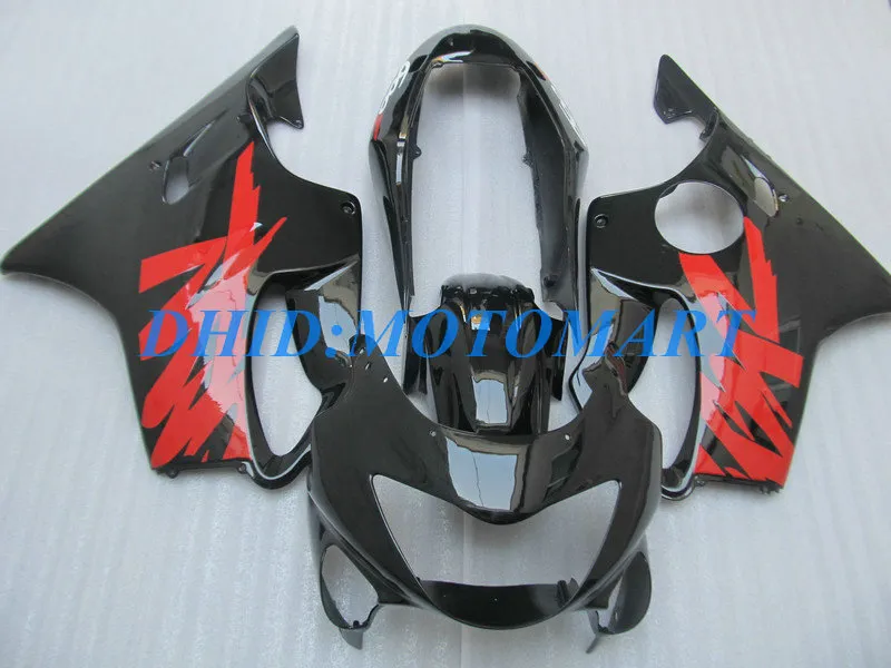 Mörkröd skräddarsyddare för Honda CBR600F4 99 00 CBR600 F4 1999 2000 CBR 600 F4 600F4 CBR600 Gul svart Fairings Body Kit HP35