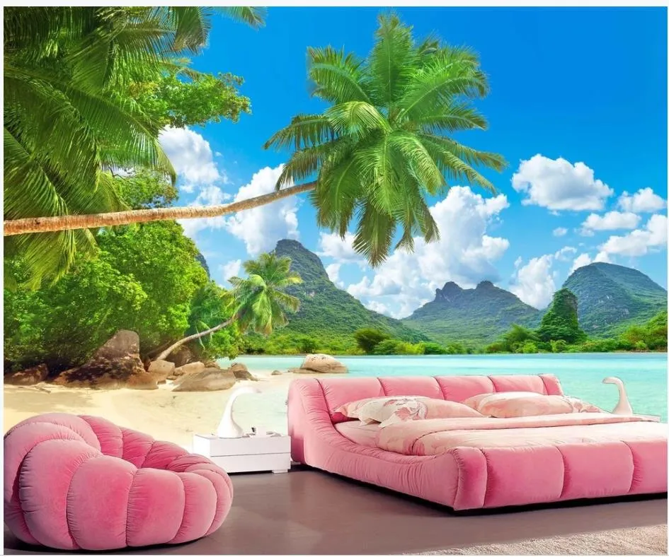 Papier Peint Adhésif 3D été Plage - R1812 Luna 24 - Neuf, Fabrication Allemande