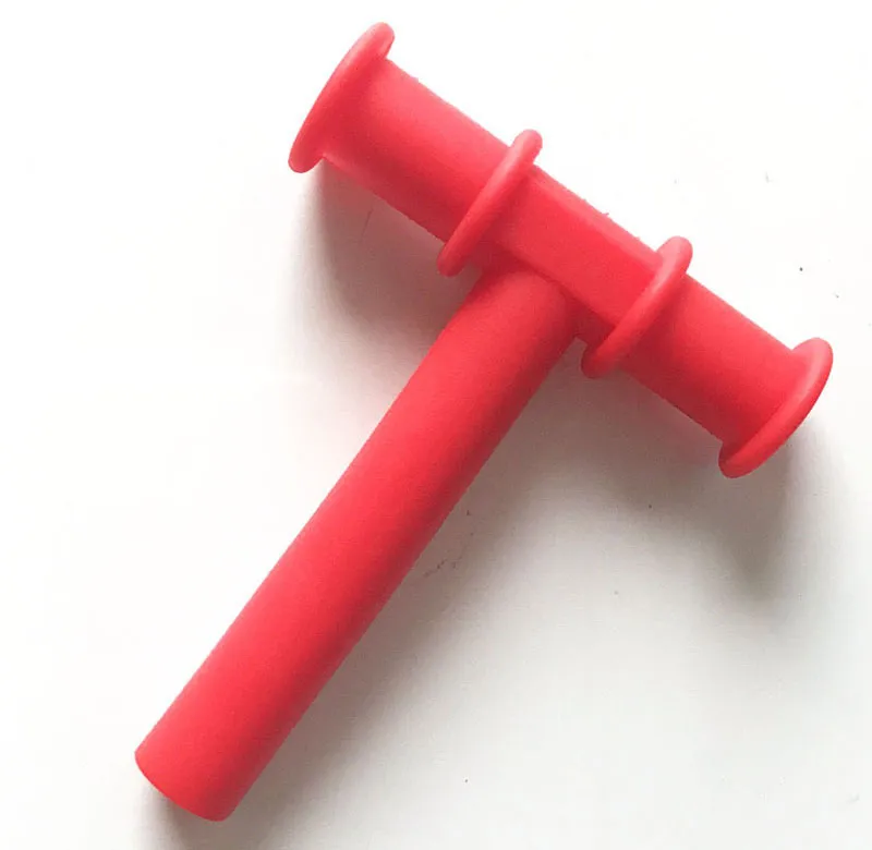 Red T Shaped Chew Tube For Kids With Autism, ADHD, And Special Needs  Sensory Toy 100 Natural Rubber Teether From Bbangle, $1.9