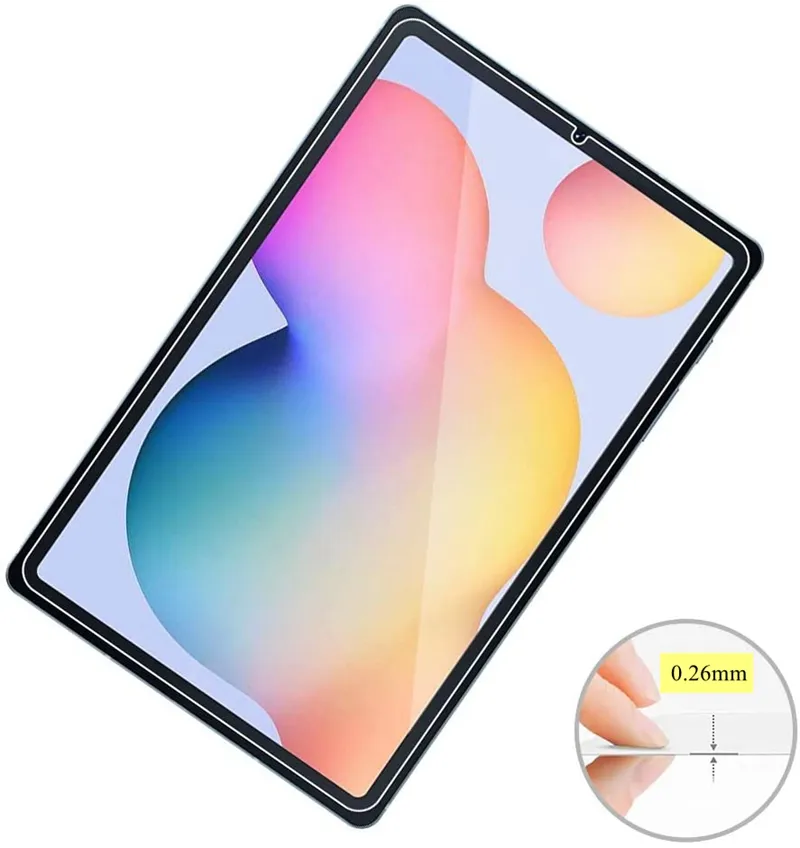 Film De Verre Trempé Pour Tablette 2 Pièces Pour Galaxy Tab A 8.0 10.1 10.5  Pouces S5e S6 Lite S7 FE S8 A8 A7 2019 2020 2021 2022 SM-T510 T290 T500 P610