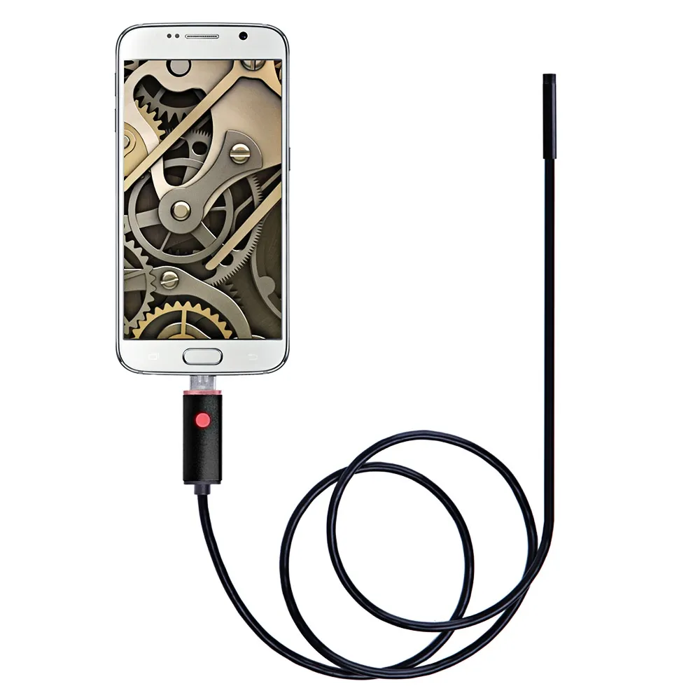 AN99 2-i-1 USB Micro Connector 8mm Endoscope Borescope Inspection Wire Camera