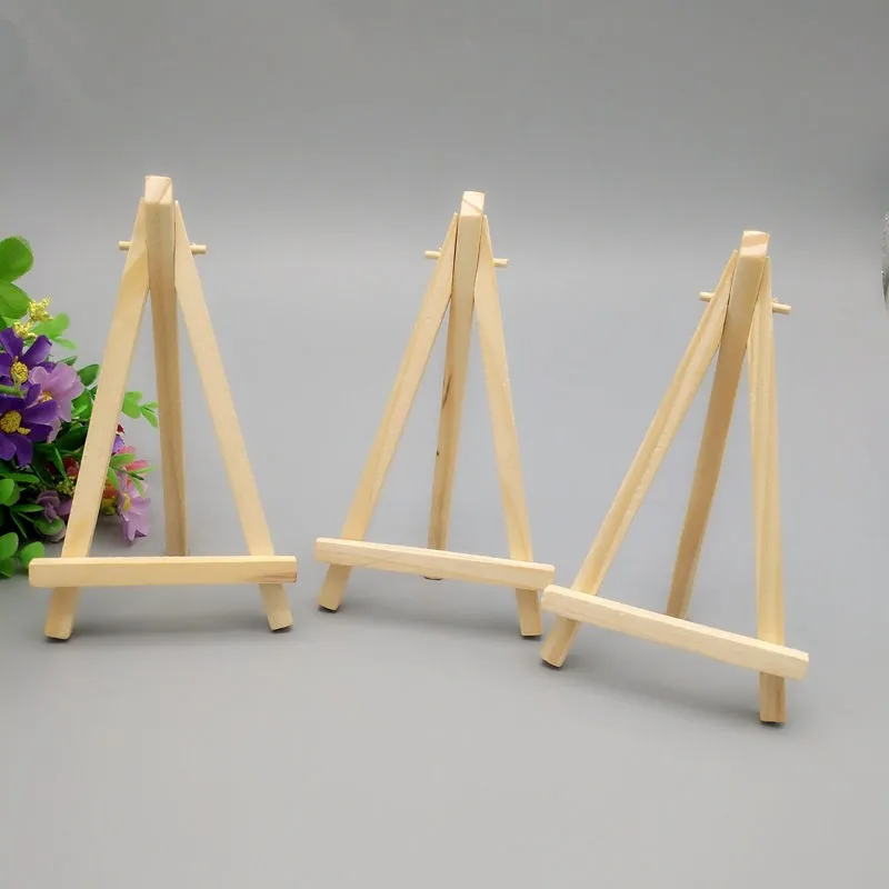 Mini Wood Artist Tripod Painting Easel For Photo Painting Postcard Display  Holder Frame Kids Drawing Toys Cute Desk Decor