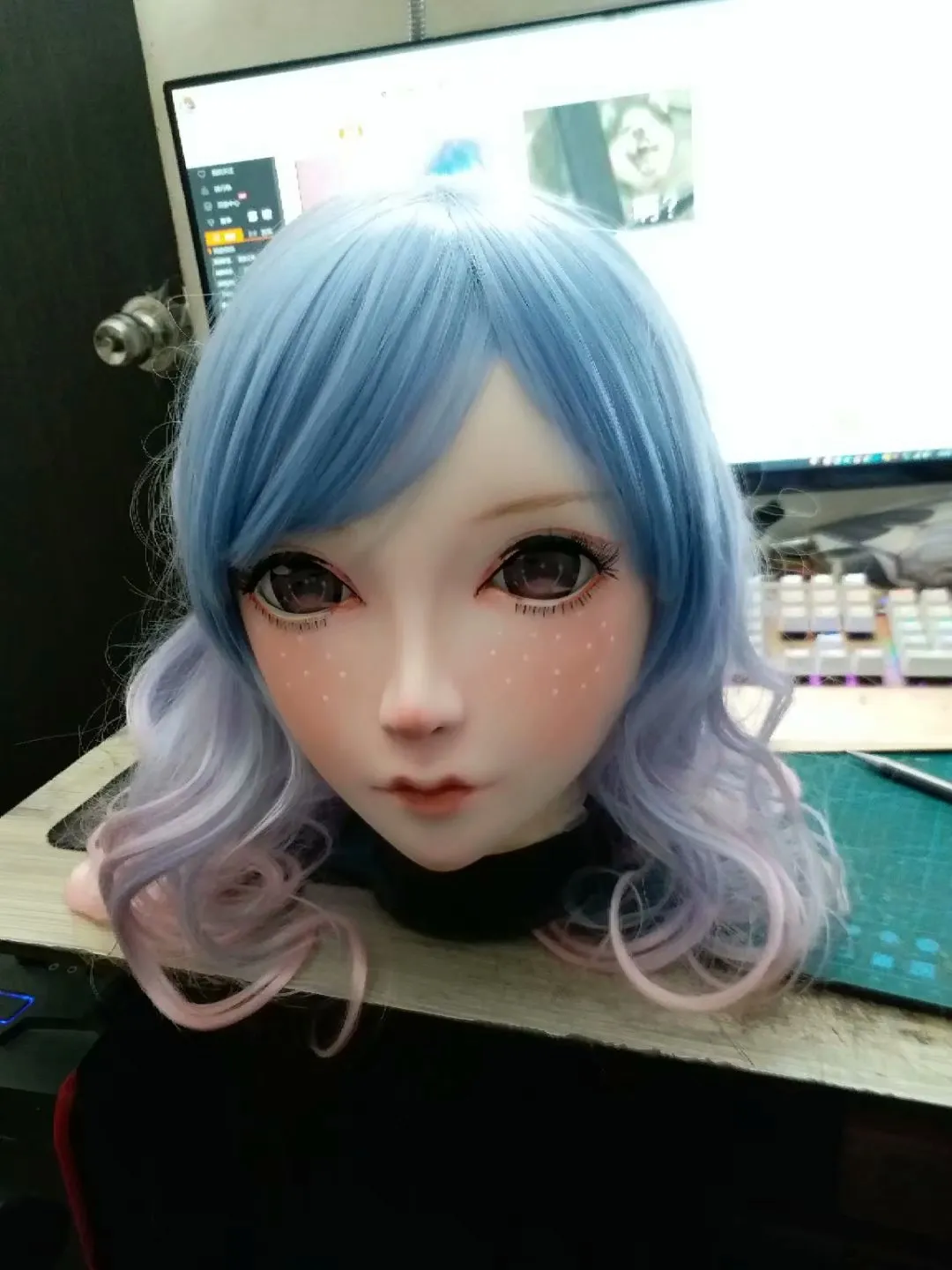 Masque Cosplay Kigurumi Animé - Tête De Poupée Pour Femme - Neuf Avec étiquettes