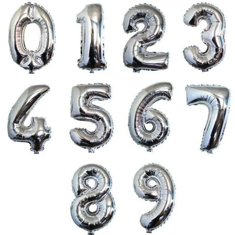 Silver shop 18 balloons