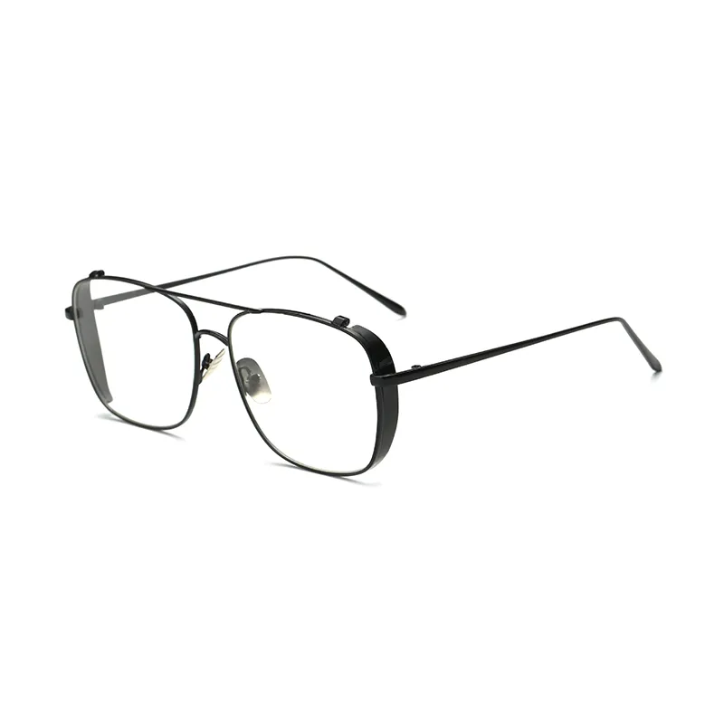 Wholesale-Women Men Rectangular Metal Frame For Decorative Classic Eyeglasses Vogue Transparent Harajuku Unisex Eyewear