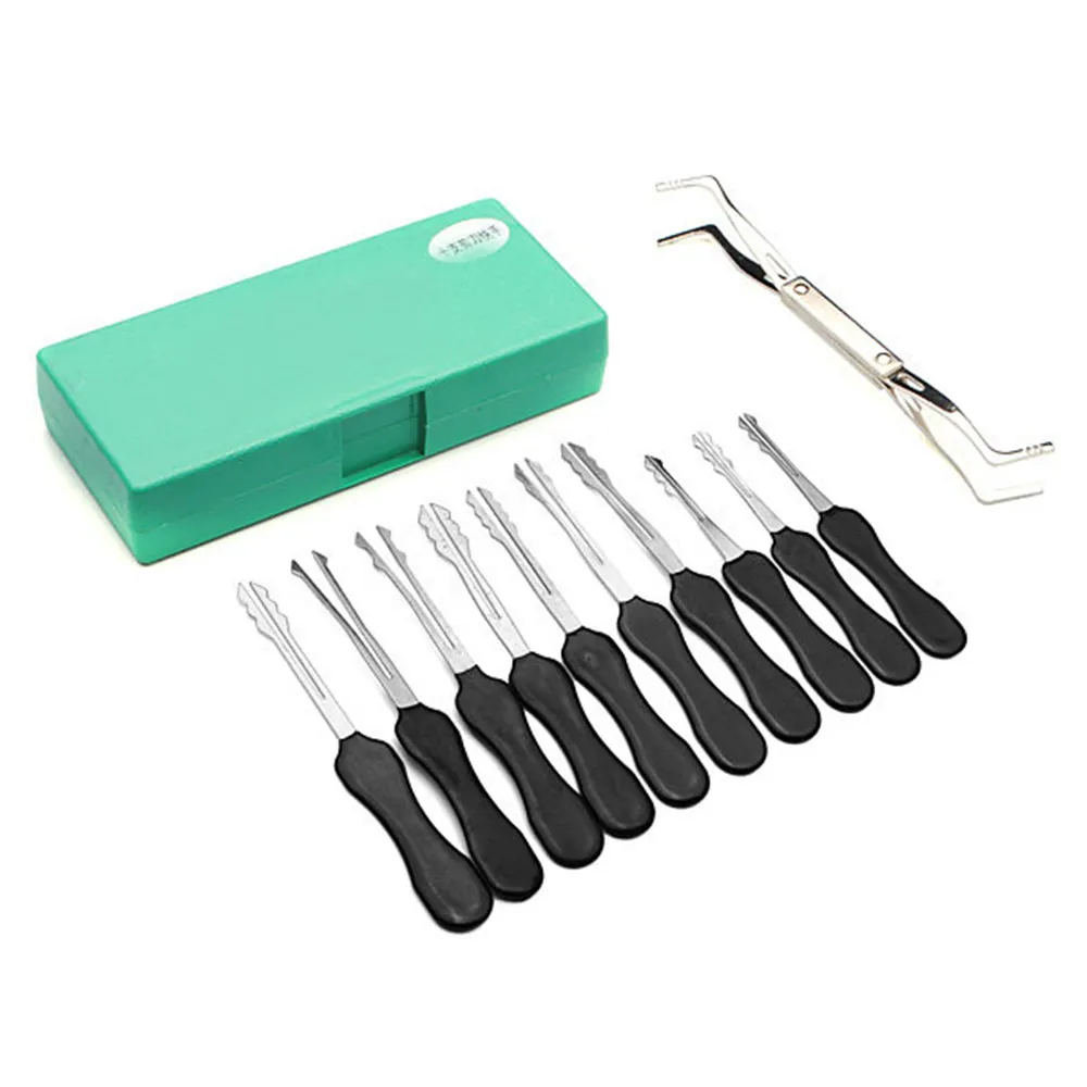 10Pcs Double Side Lock Pick Tools Locksmith Lock Opener