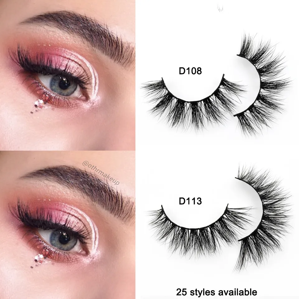 3D Mink Lashes Handmade Full Strip Lashes Cruelty Free Luxury Mink Eyelashes Maquillage Lash maquiagem faux cils3D Mink Lashes Handmade Full Str