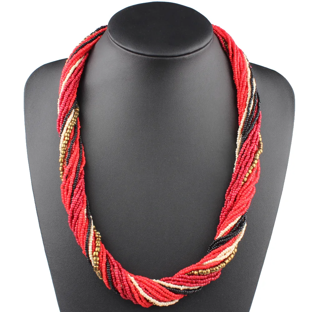 Twisted Beaded Necklace Knockoff -