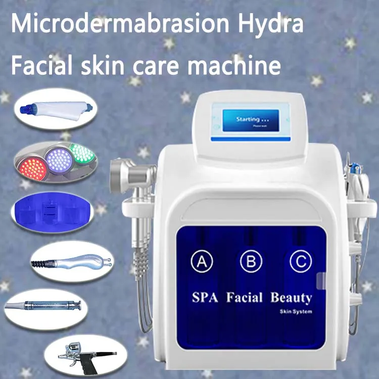 2022 New Machine Water DermoBrashion Mesoterapia Gun Cuidado com a pele Levante Dermobrasão de rejuvenescimento facial Hydra