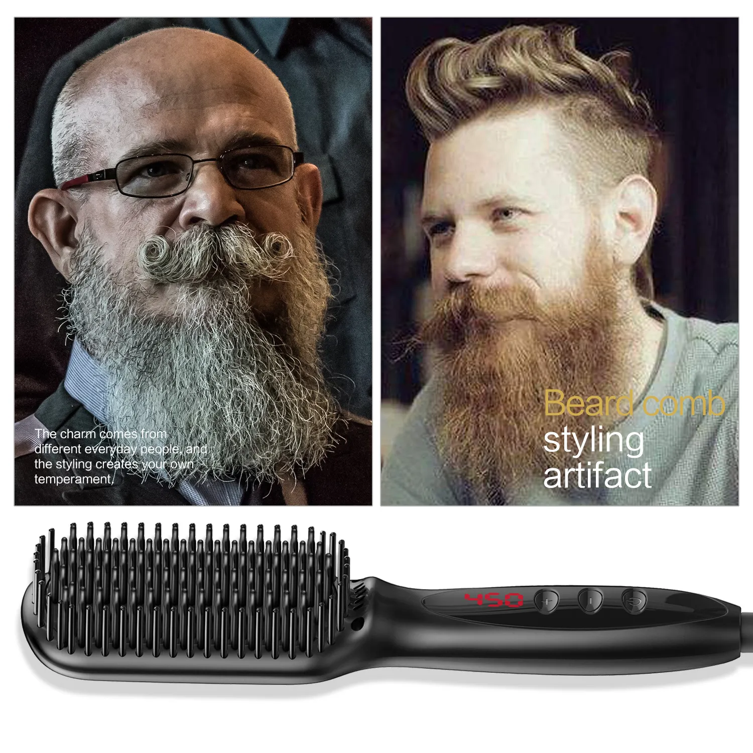 Electric Hair Straightener Brush Fast Hair Straightening Comb With LED Temperature Display Ionic Hairbrush For Womens Styling From Belle andy 21.22 DHgate.Com