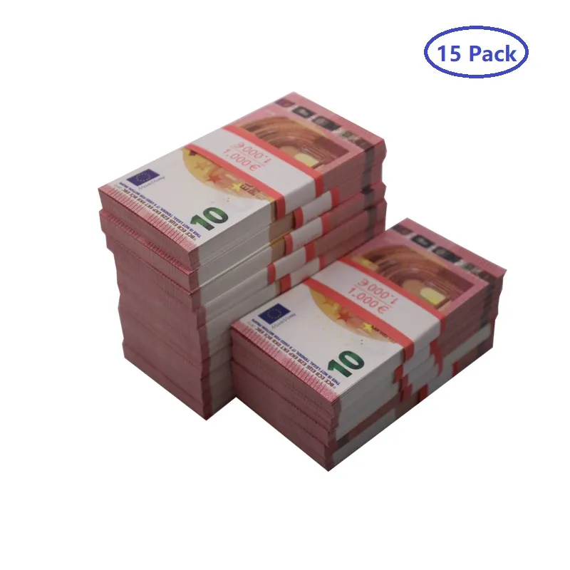 EIGHT4TWO® 100 x 20 € Argent Jouet - Billets de 20 Euros Faux à