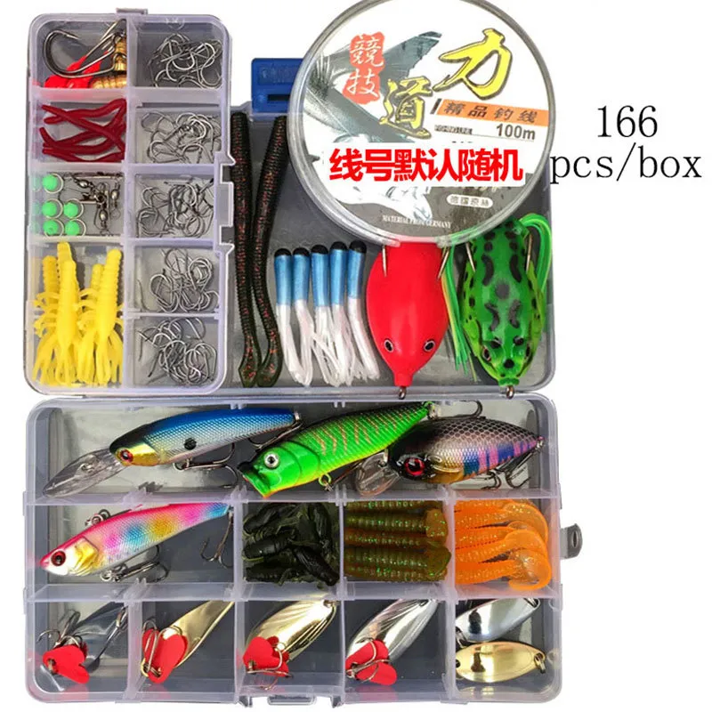 Complete Fishing Lure Set 33 With Spoon Hooks, Minnow Pilers, And