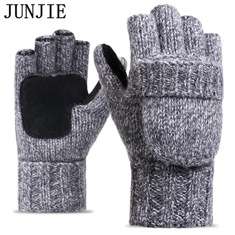 High Quality 2017 Wool Fingerless Mens Winter Gloves For Men Thick, Warm,  And Stylish With Exposed Design And Knitted Half Finger Mittens From  Oddboss, $23.53